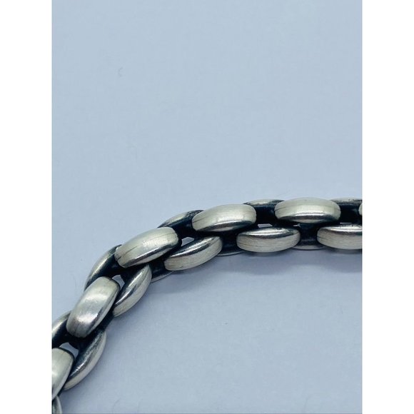 David Yurman Sterling Silver 925 ELONGATED BOX CHAIN BRACELET 8.25 - Picture 5 of 10